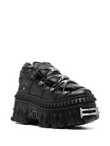 VETEMENTS x New Rock leather sneakers - Zwart
