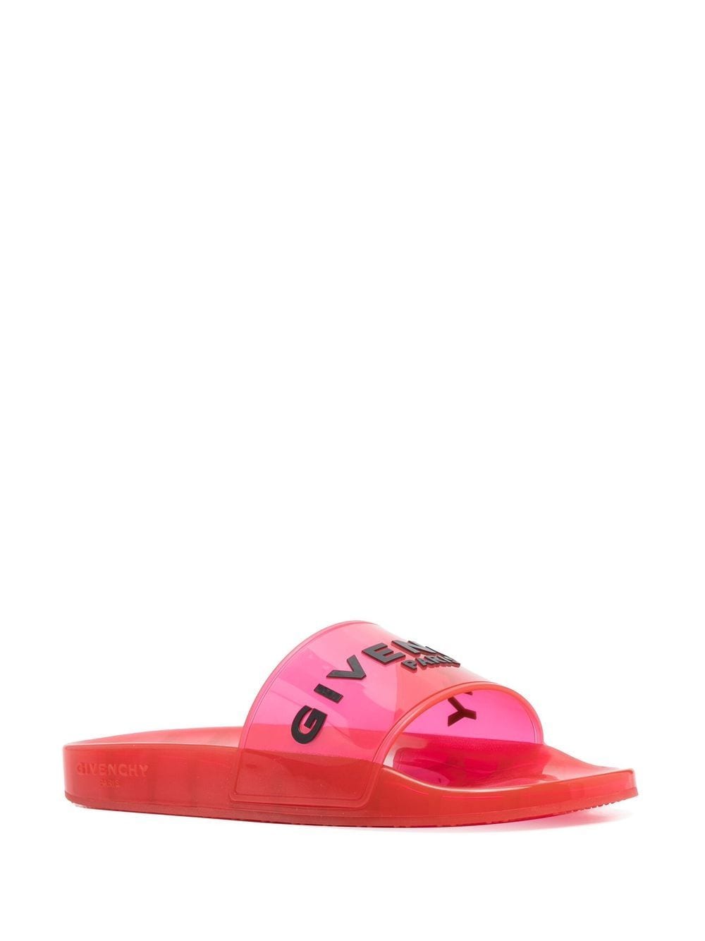 Givenchy Slippers met logoprint - Rood