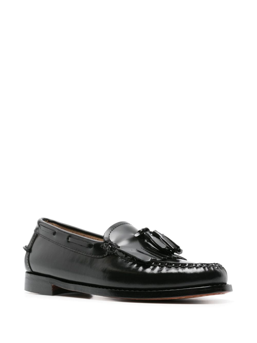 G.H. Bass & Co. Weejuns Esther Kiltie leather loafers - Zwart
