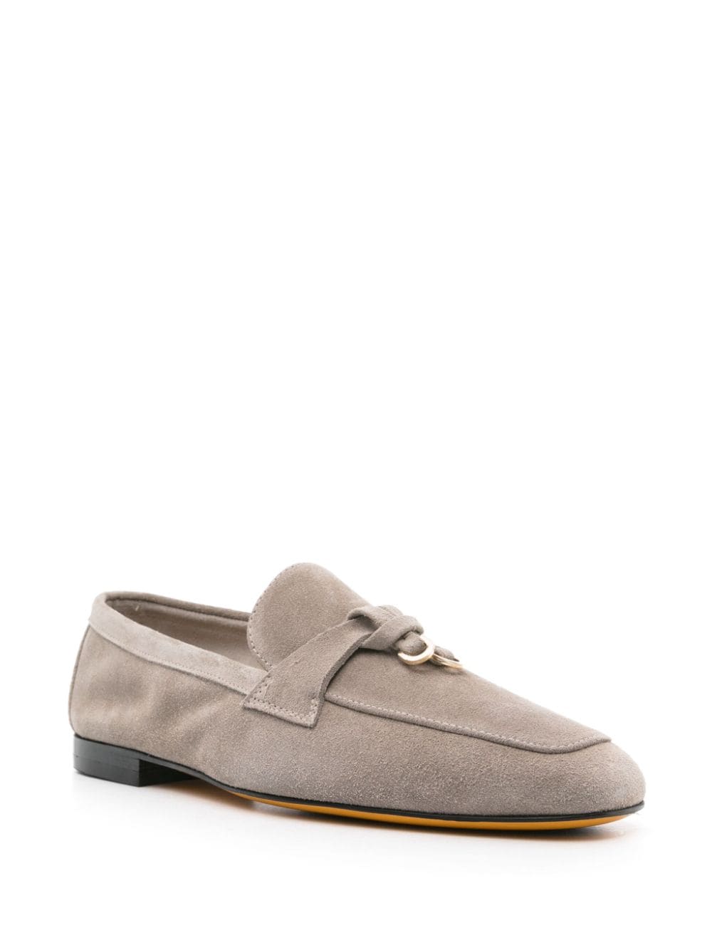 Doucal's strap-detailing suede loafers - Beige