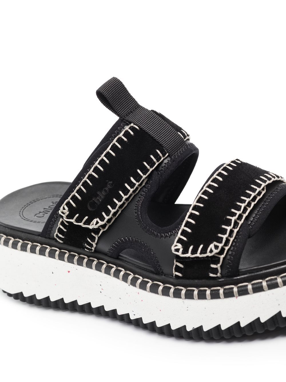 Chloé Lilli sandalen met plateauzool - Zwart