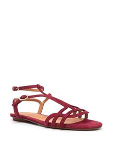 Chie Mihara strappy suede sandals - Rood