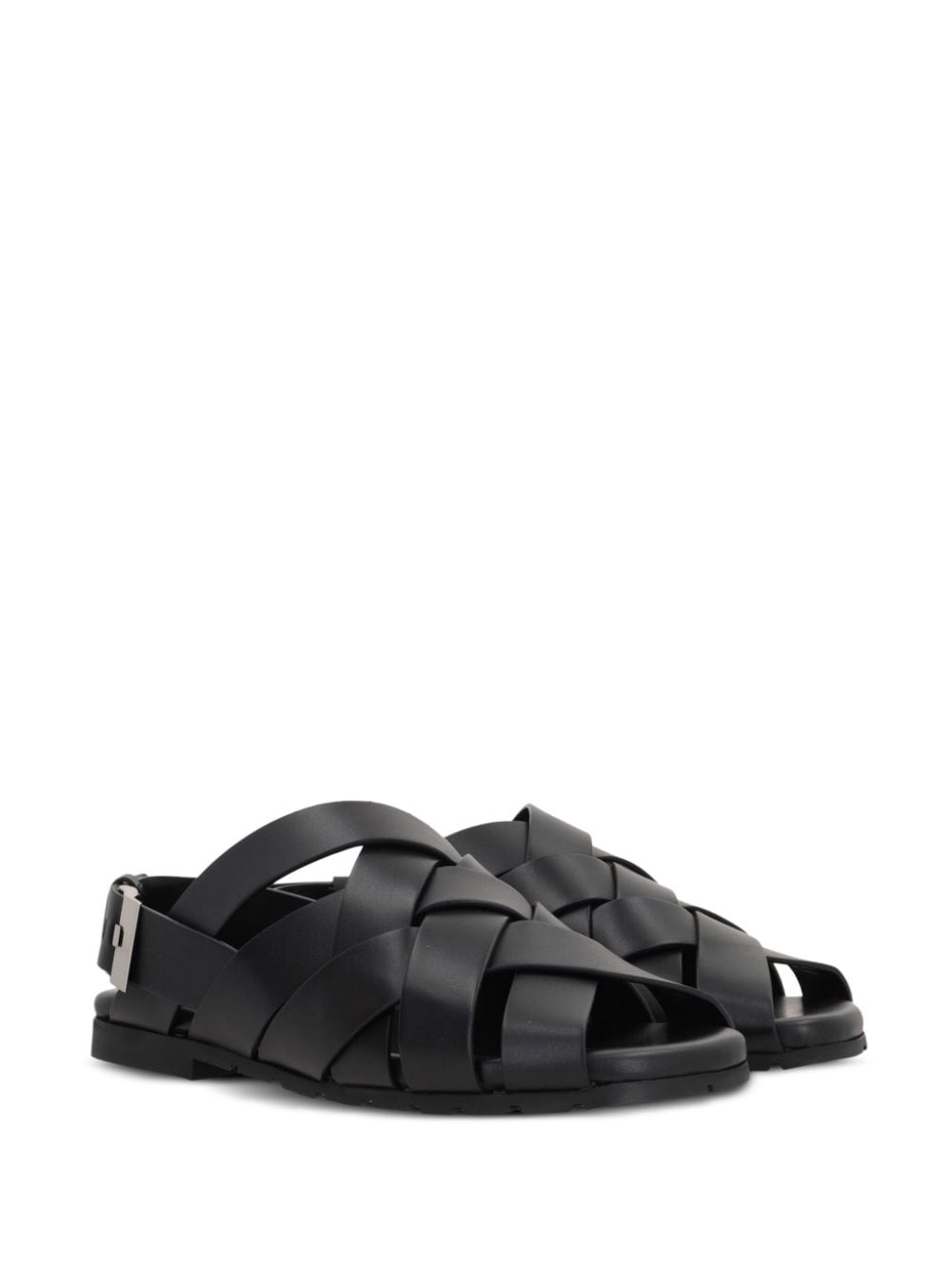Bottega Veneta Alfie leather sandals - Zwart