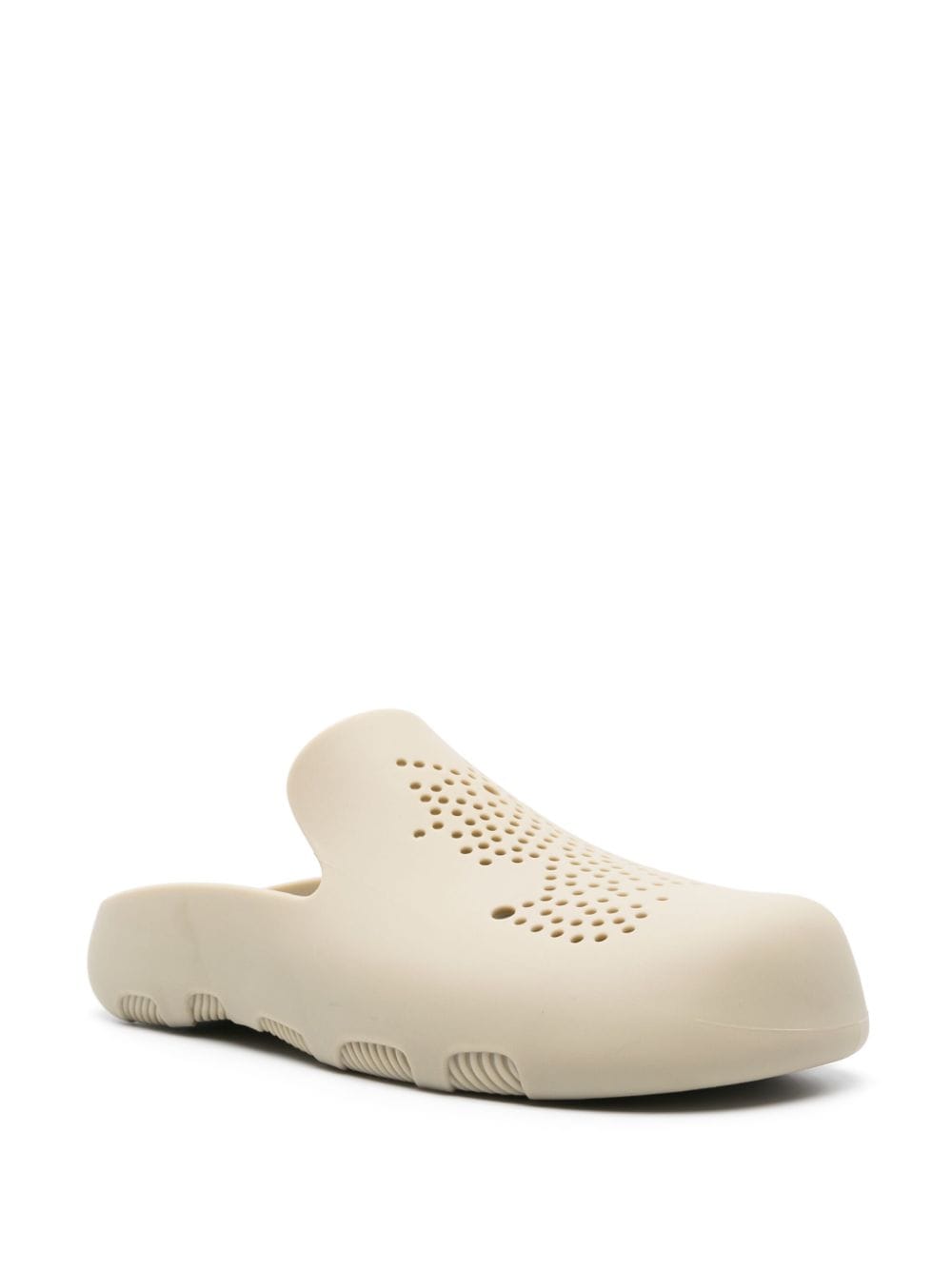 Burberry Stingray perforated clogs - Beige