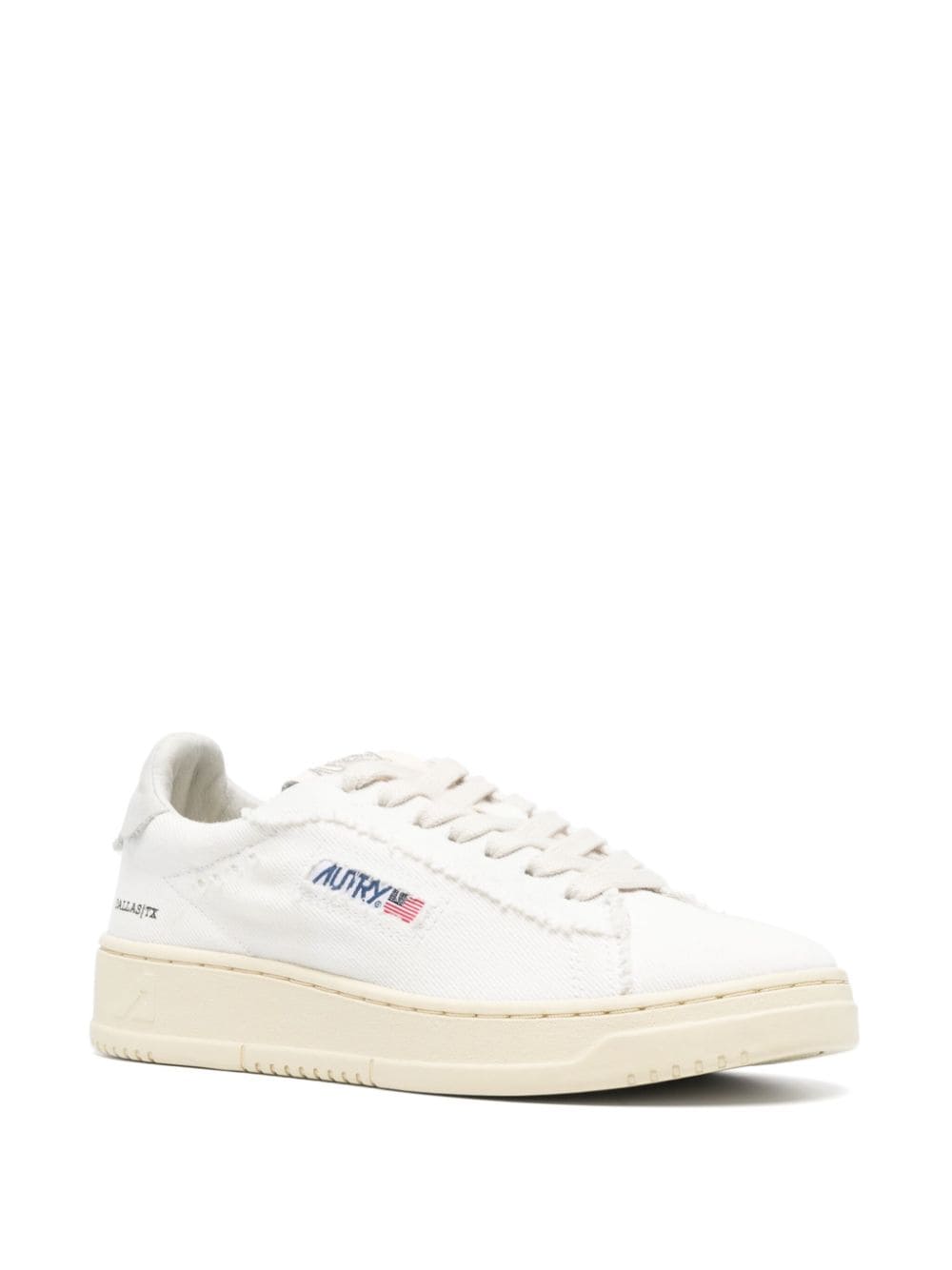 Autry Dallas logo-patch sneakers - Wit