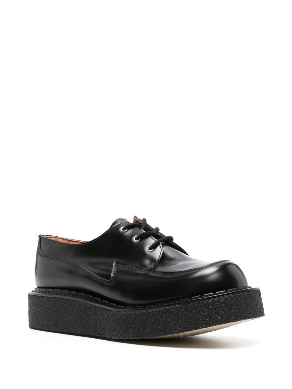 Comme des Garçons Homme Plus leather platform derby shoes - Zwart