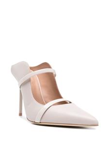 Malone Souliers 100mm Maureen leather mules - Beige