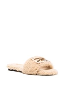 FENDI Baguette slippers met FF-patroon - Beige
