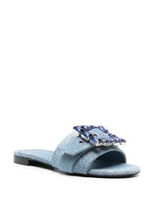 Roberto Festa Fade denim slides - Blauw