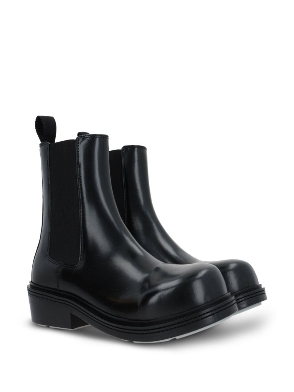 Bottega Veneta leather chelsea ankle boots - Zwart