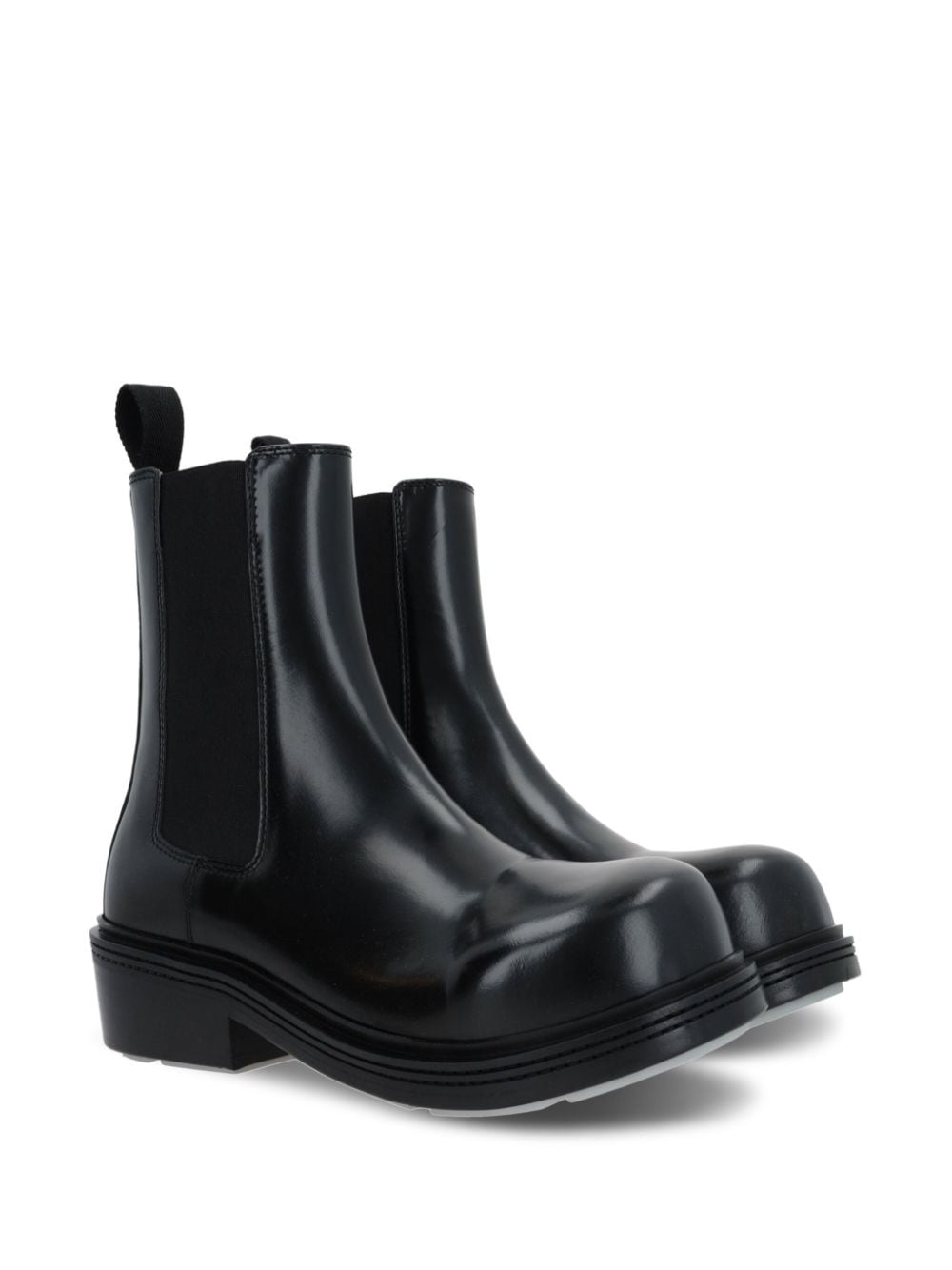 Bottega Veneta leather chelsea ankle boots - Zwart