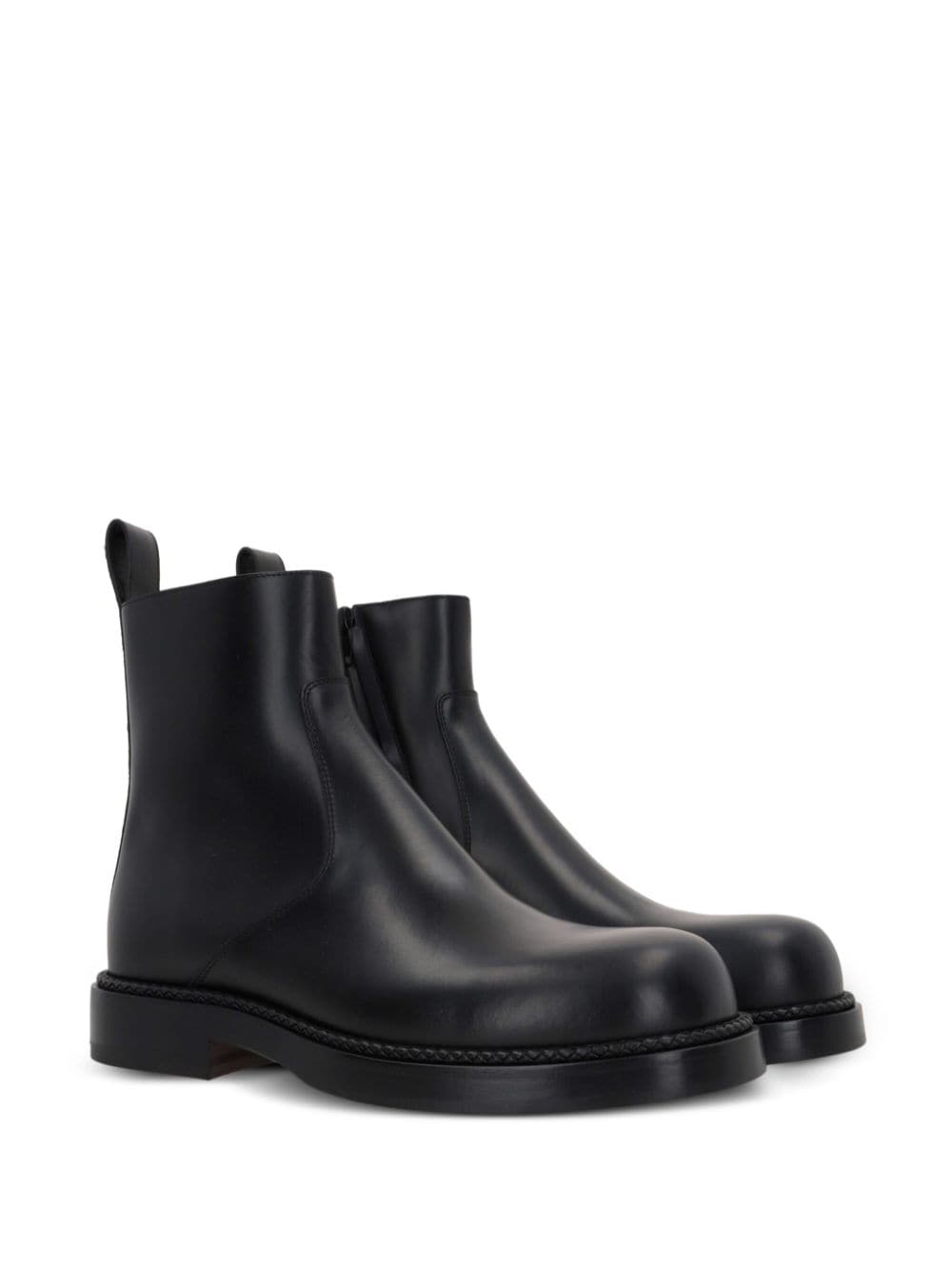 Bottega Veneta leather ankle boots - Zwart