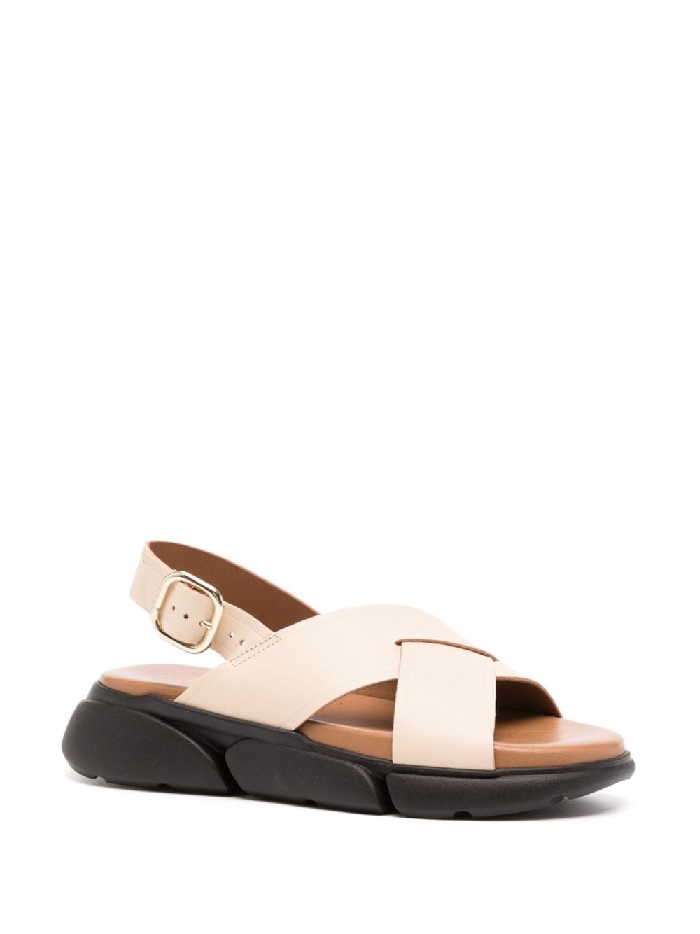 ATP Atelier Barisci 45mm leather sandals - Beige