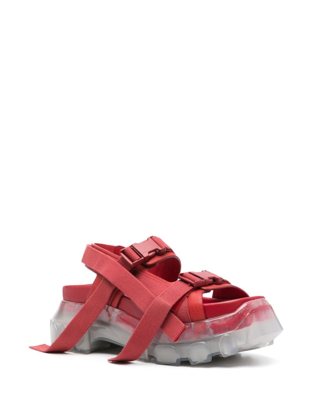 Rick Owens Tractor chunky sandals - Rood