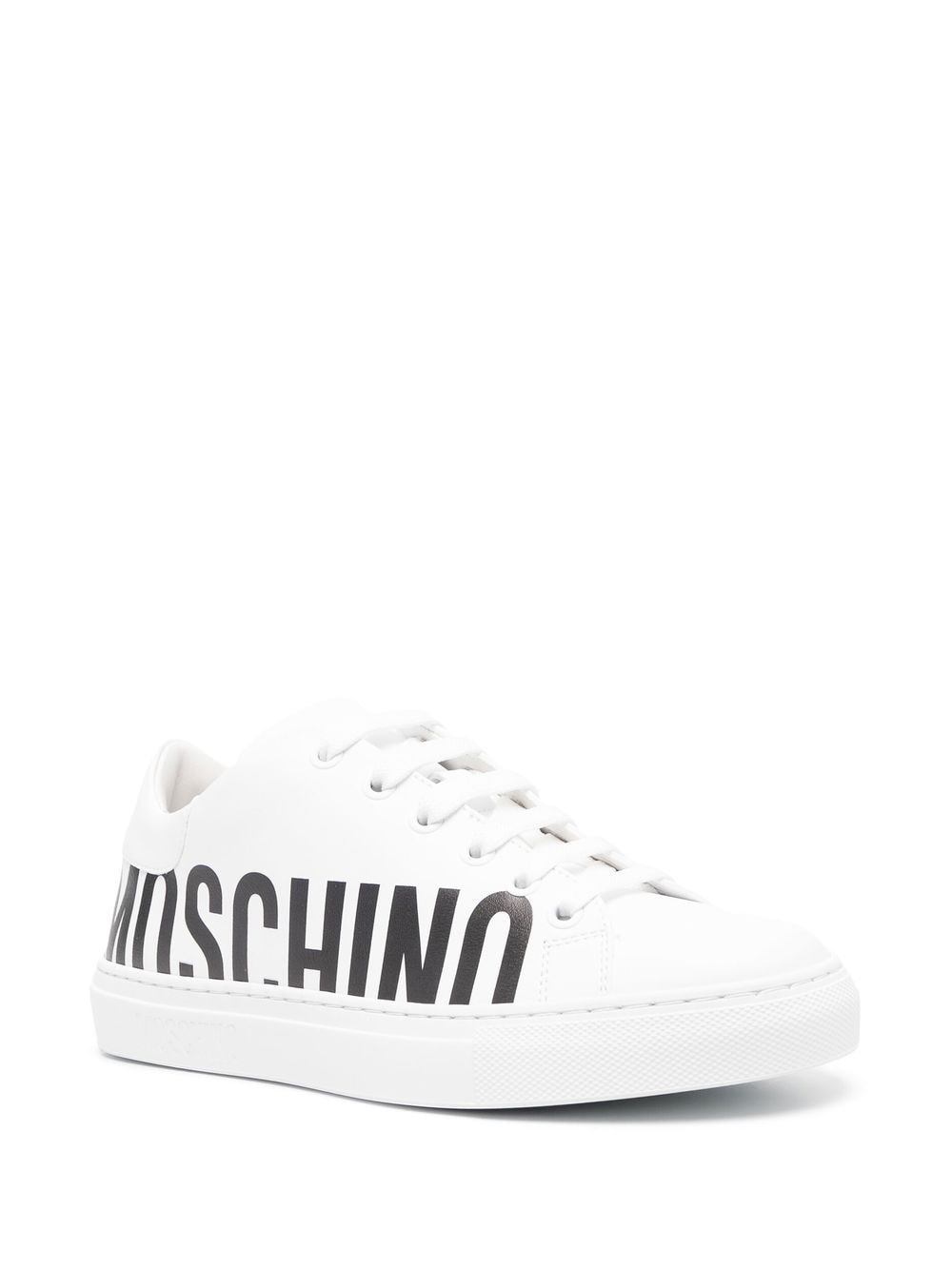 Moschino Sneakers met logoprint - Wit