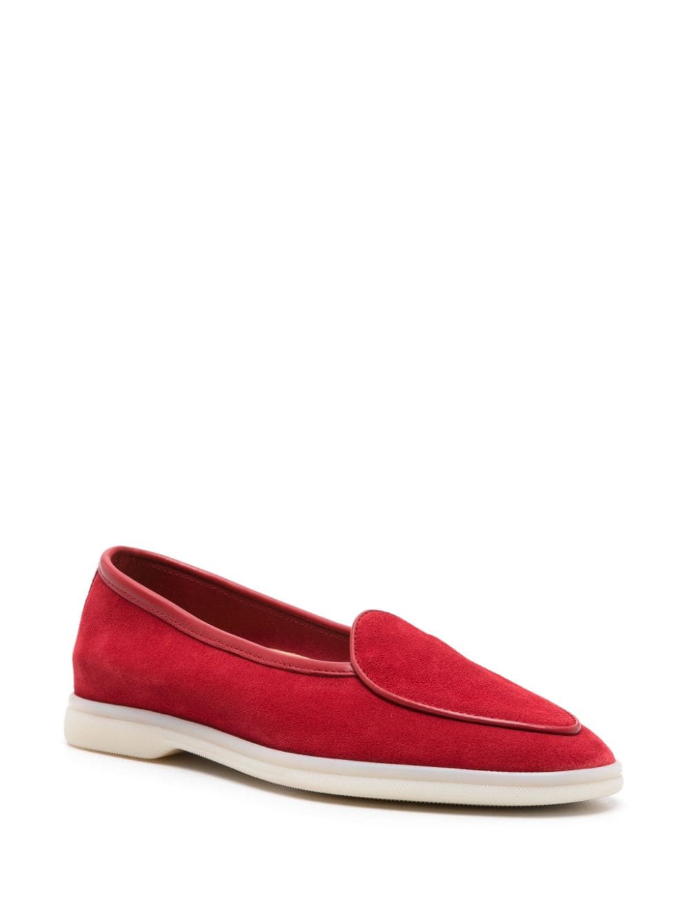 Scarosso Livia suede loafers - Rood