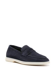 Scarosso Luciana penny-slot suede loafers - Blauw