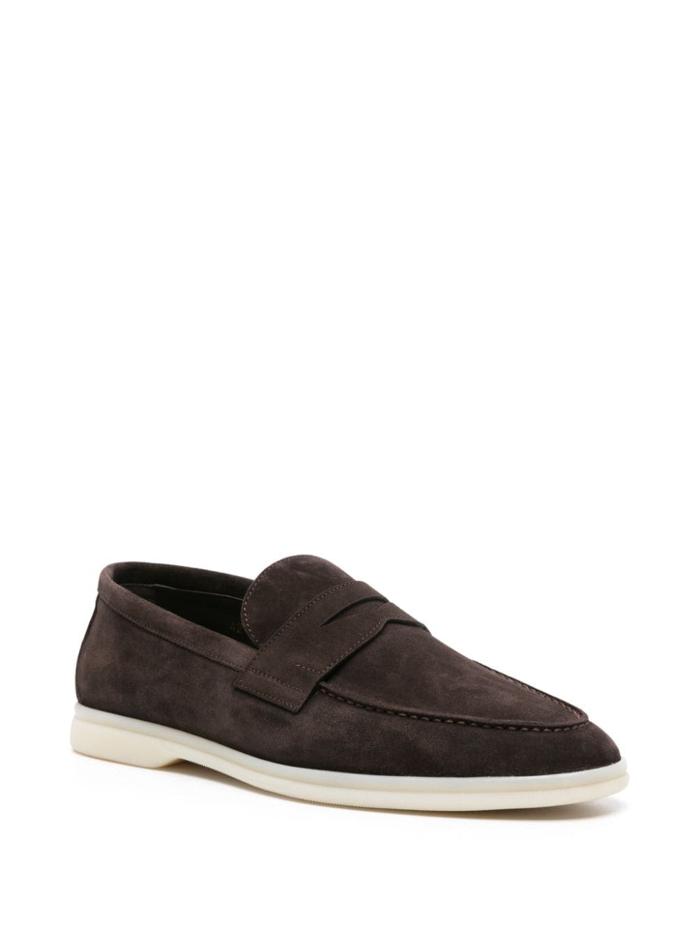 Scarosso Luciano suede loafers - Bruin
