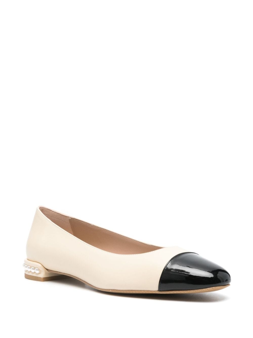 Stuart Weitzman Pearl Flat leather ballerina shoes - Beige