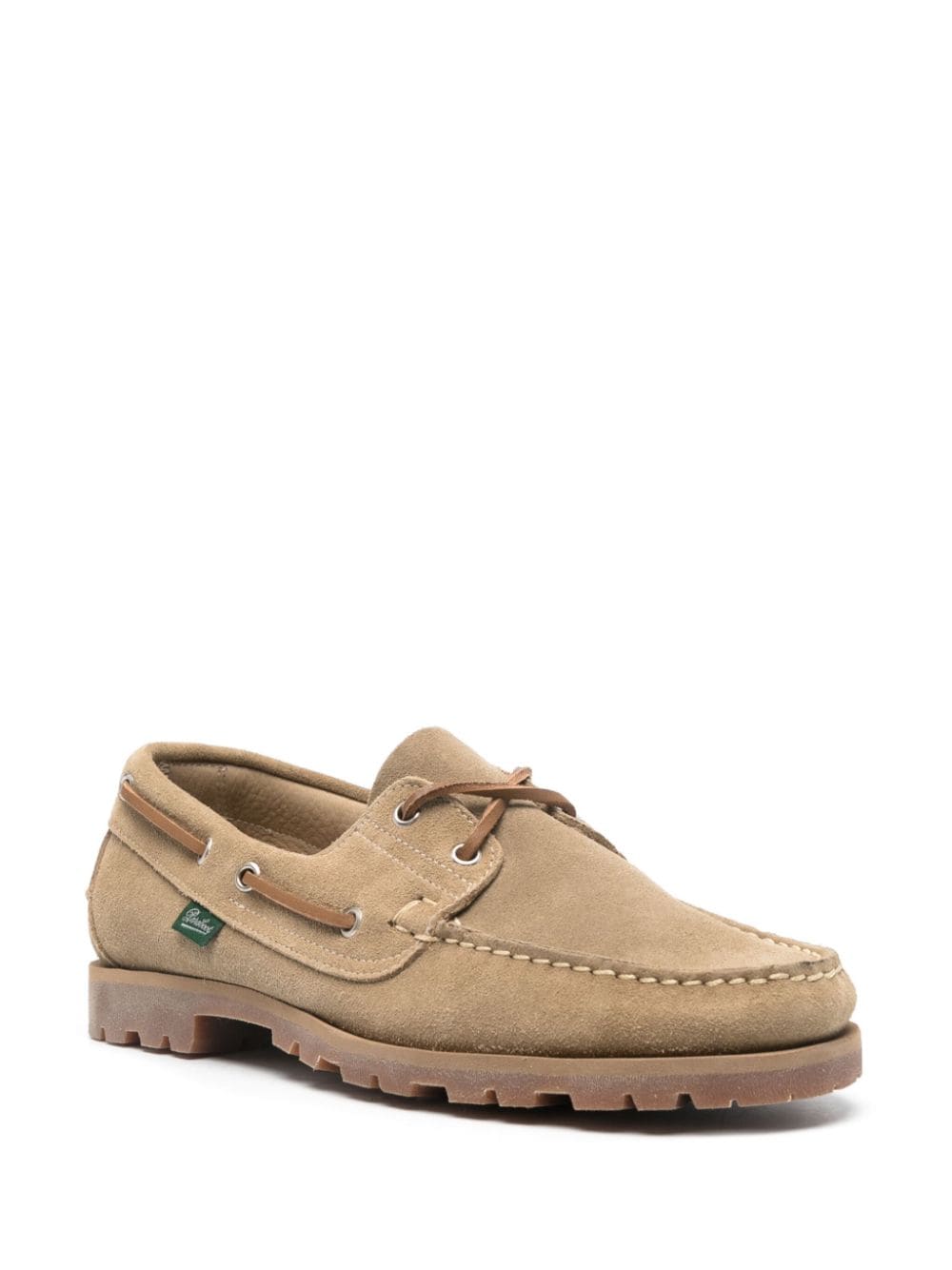 Paraboot Barth suede boat shoes - Beige