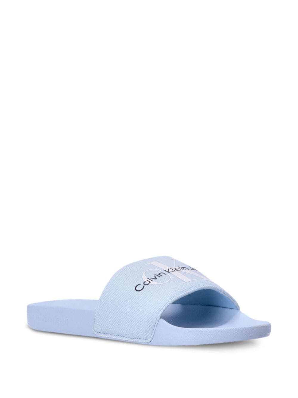 Calvin Klein Slippers met ronde neus - Blauw