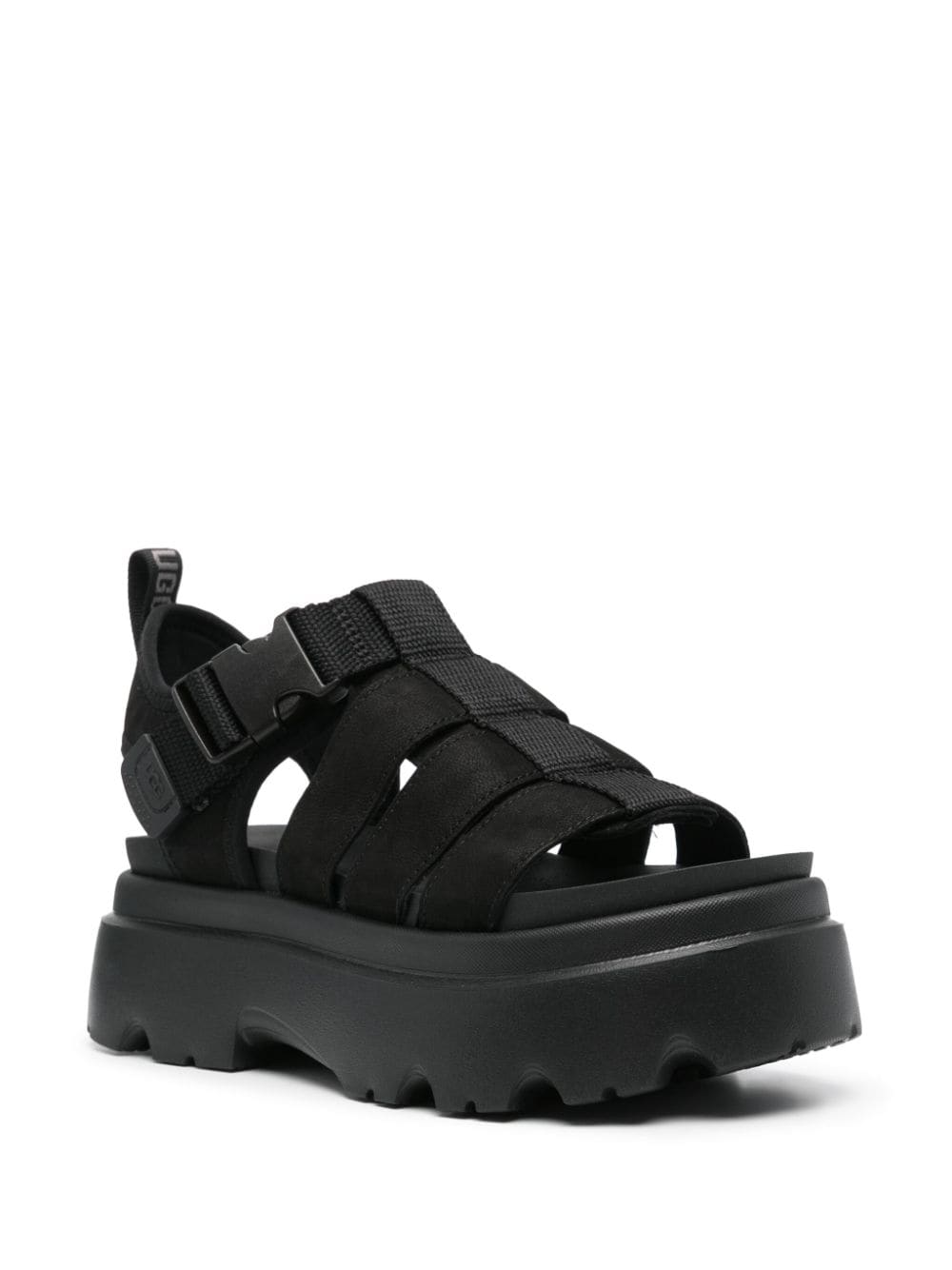 UGG Cora leather sandals - Zwart