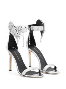 Giuseppe Zanotti Amour leren sandalen - Zilver