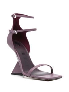The Attico Grace 105mm leather sandals - Paars