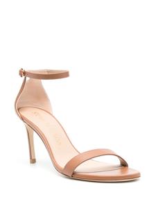 Stuart Weitzman Nunakedstraight 80mm leather sandals - Bruin