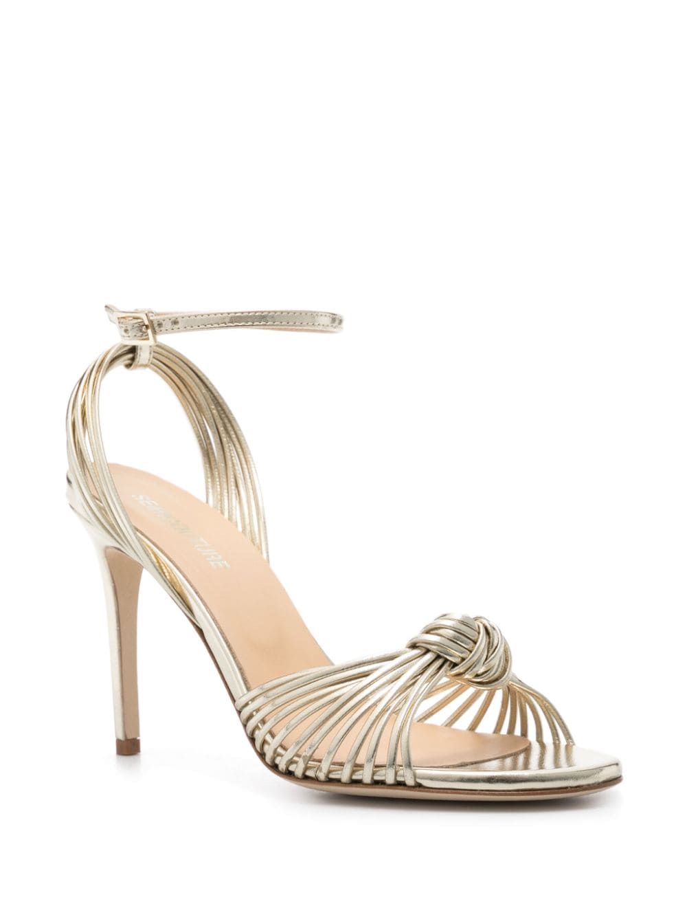 Semicouture 95mm knot detail sandals - Goud