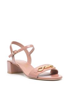 Stuart Weitzman Signature 35mm leather sandals - Roze