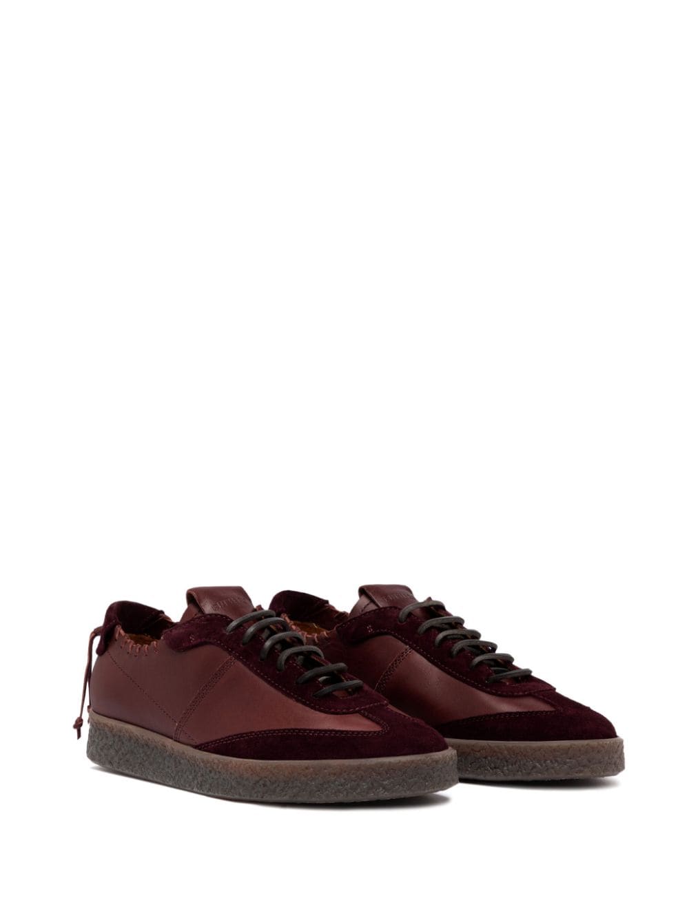 Buttero panelled lace-up sneakers - Rood