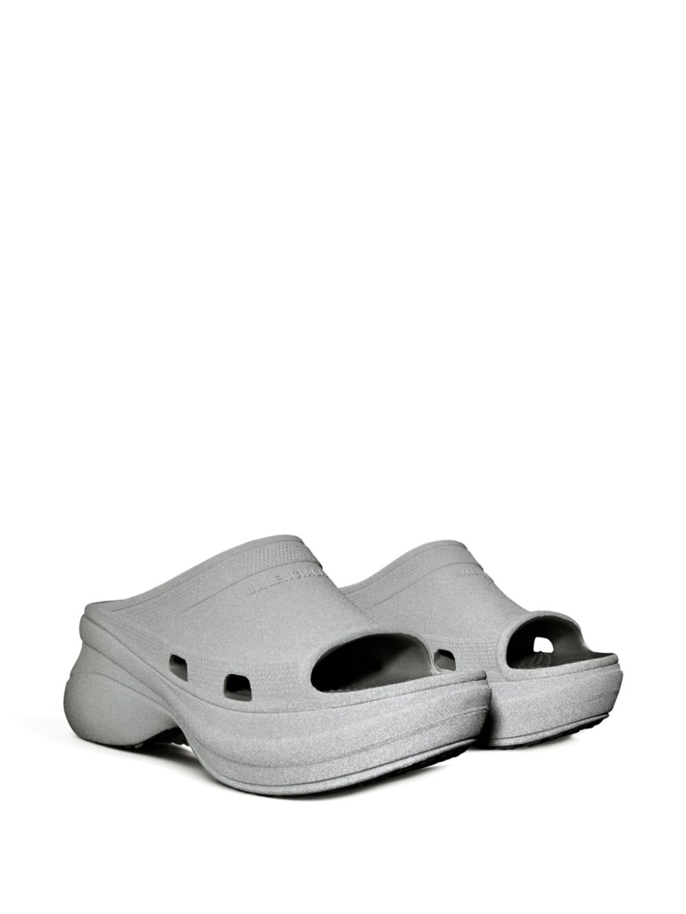 Balenciaga x Crocs™ badslippers met plateauzool - Wit