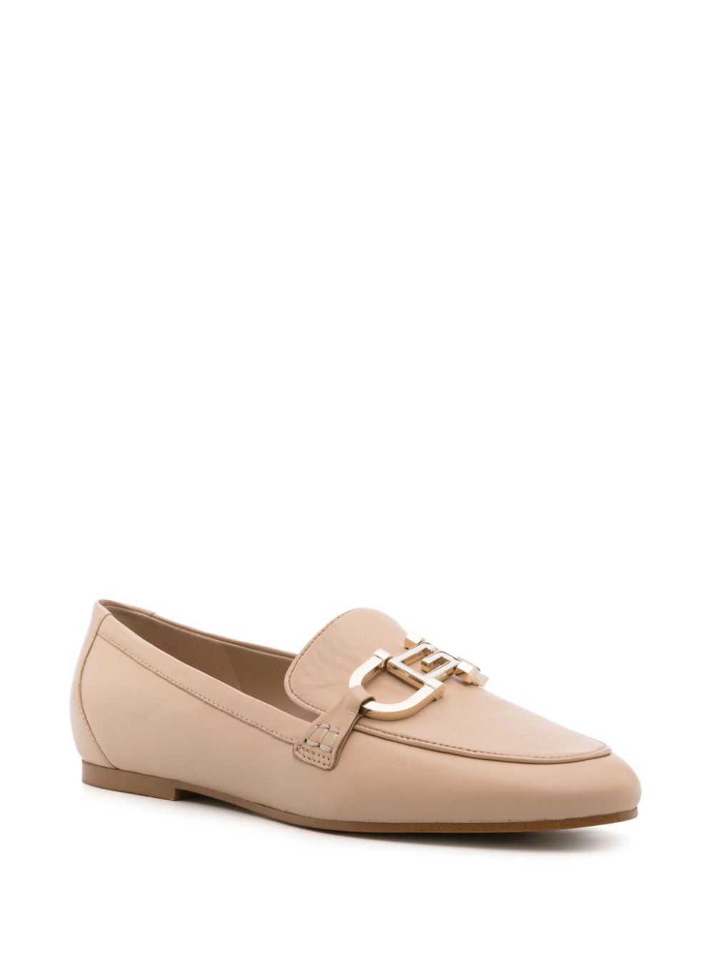 GUESS USA Isaac leather loafers - Beige