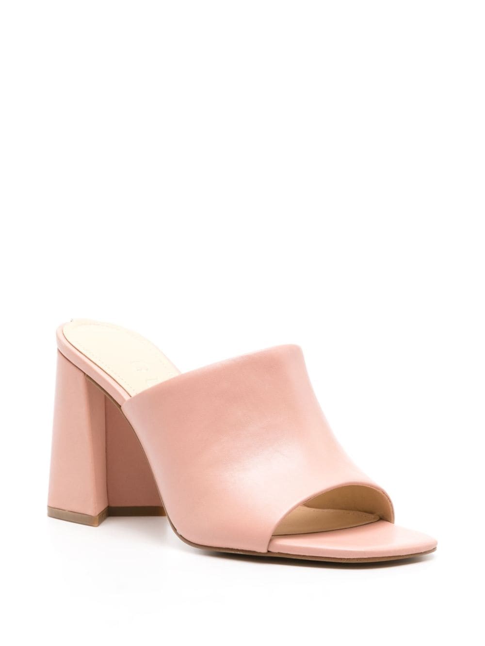 GUESS USA Keila 95mm leather mules - Roze