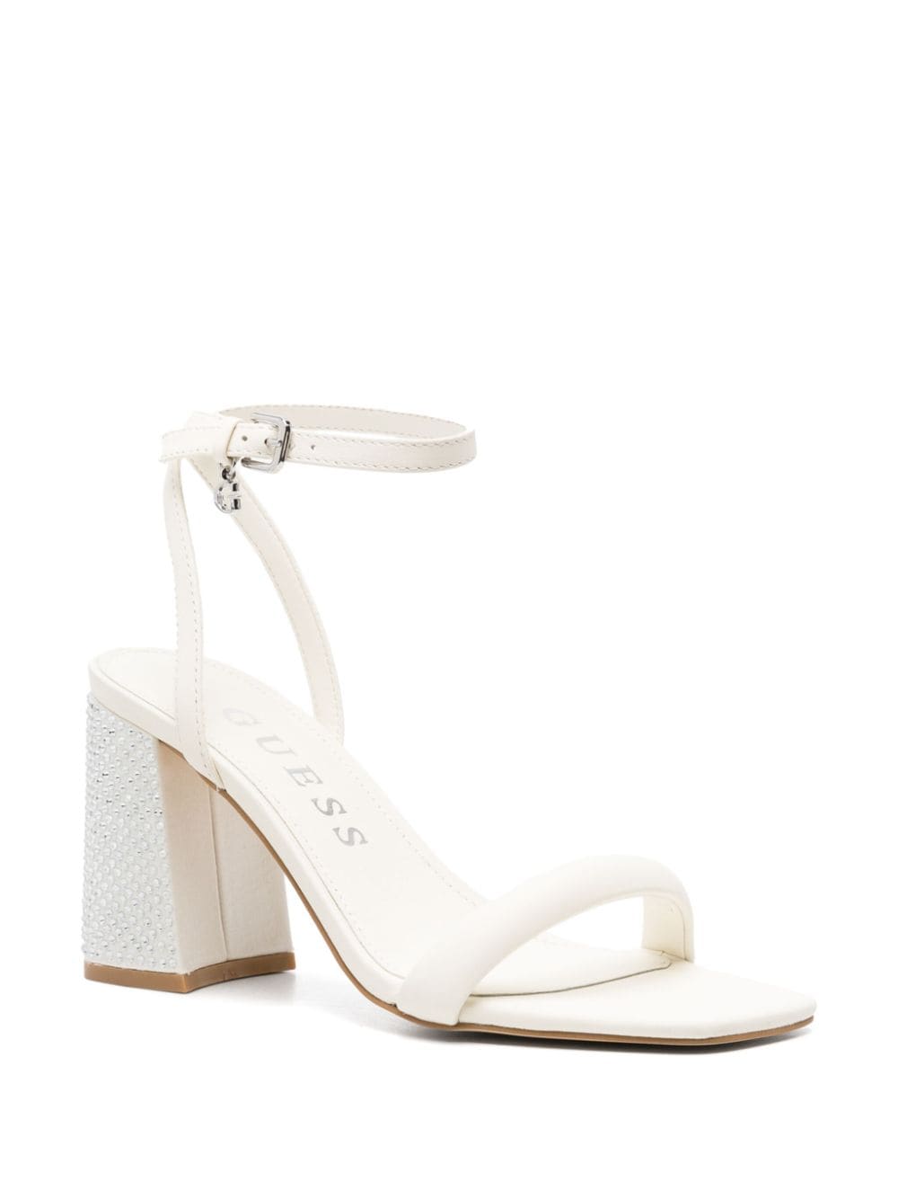 GUESS USA Gelectra 95mm leather sandals - Beige
