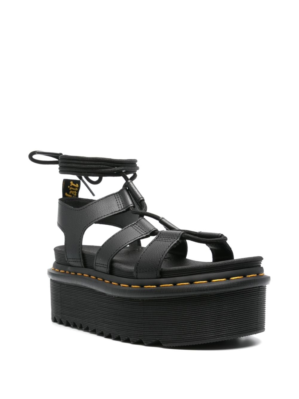 Dr. Martens Nartilla 60mm leather sandals - Zwart