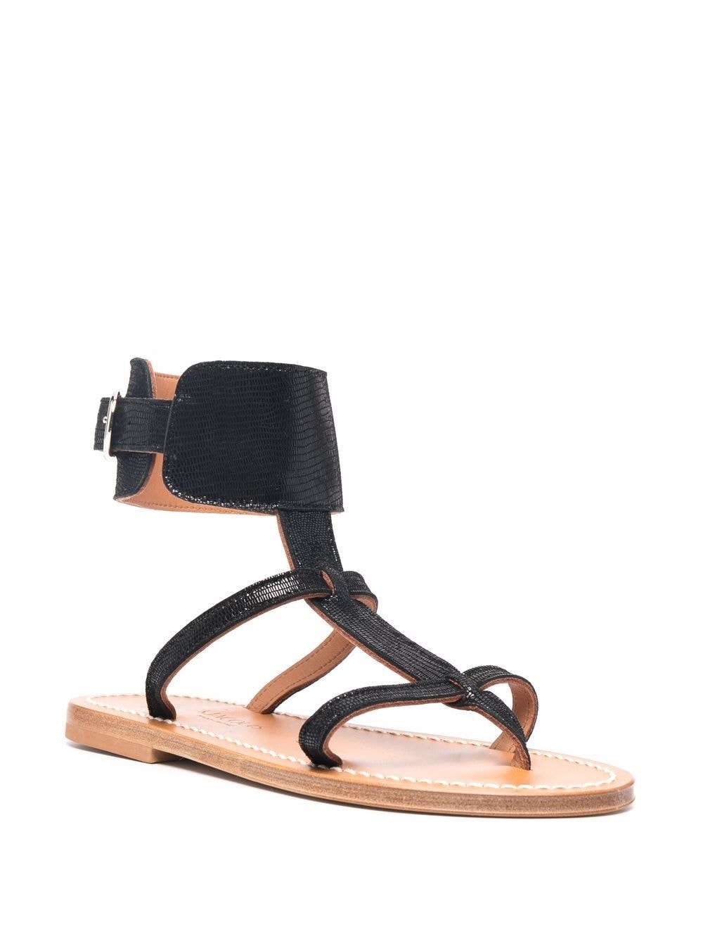 K. Jacques High-top sandalen - Zwart