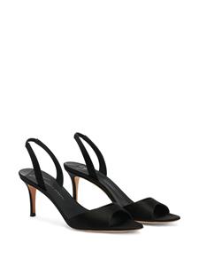 Giuseppe Zanotti Lilibeth 105 mm suède sandalen - Zwart