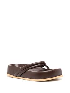 GIABORGHINI Frederique 40mm leather sandals - Bruin