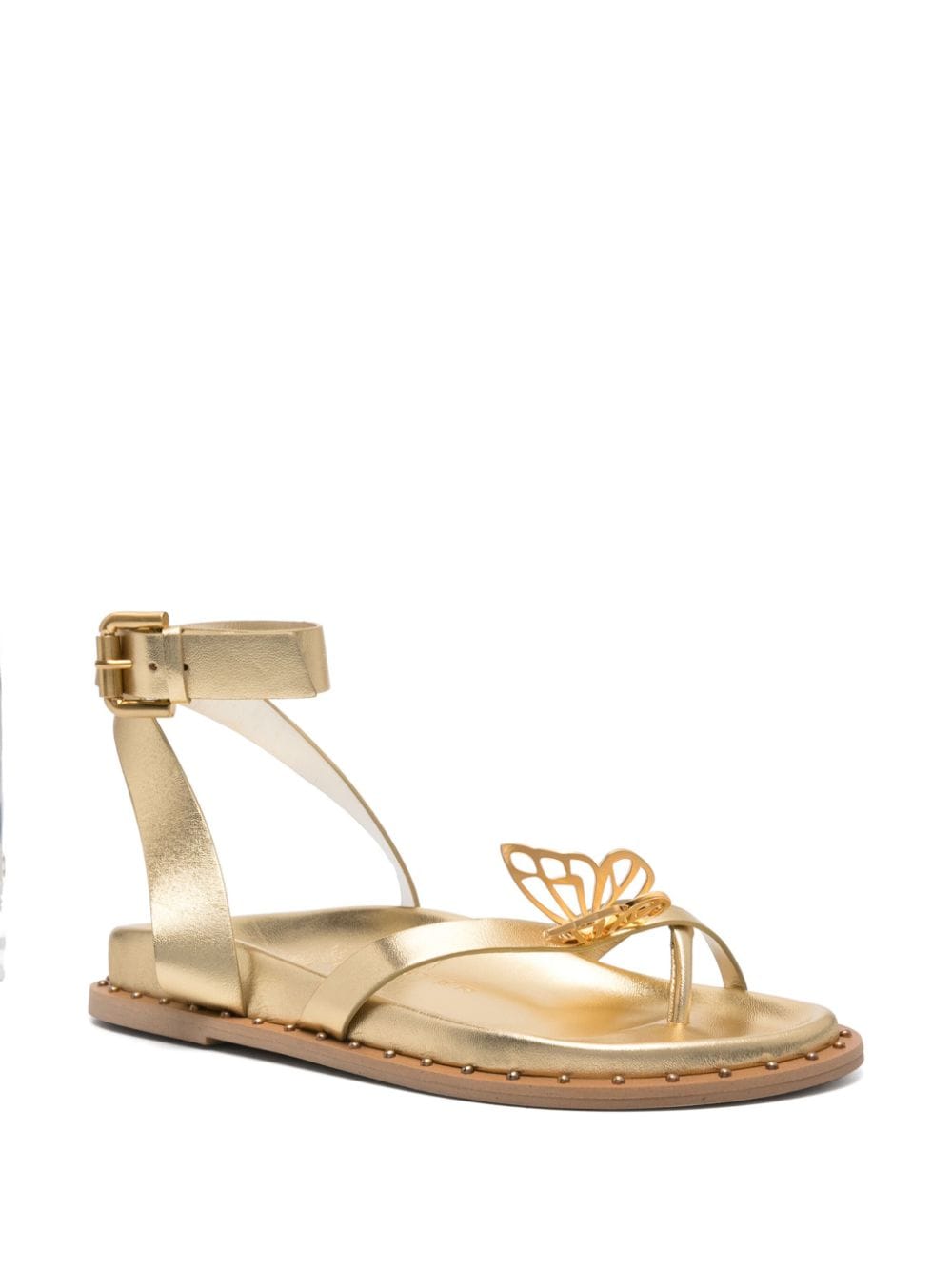 Sophia Webster Mariposa flat sandals - Goud
