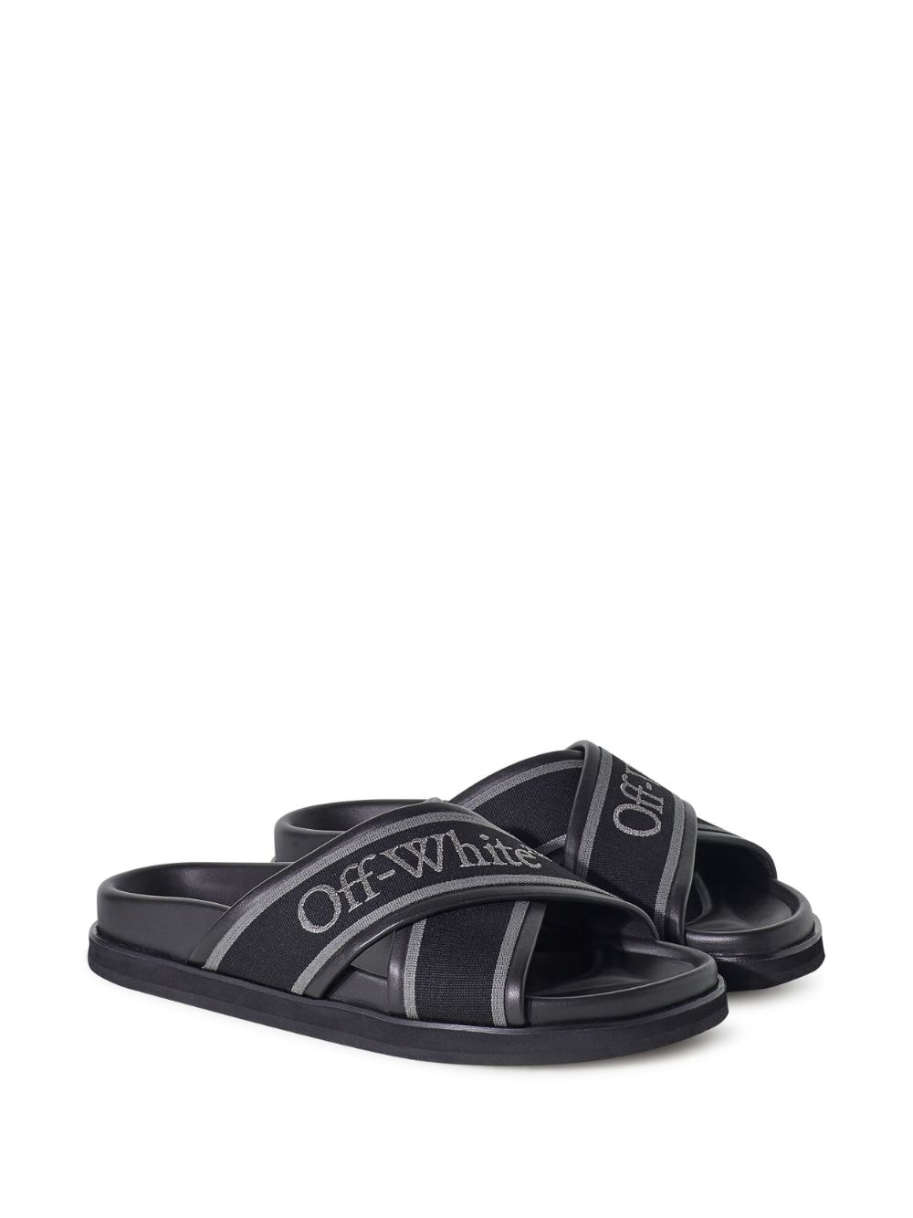 Off-White Cloud slippers - Zwart