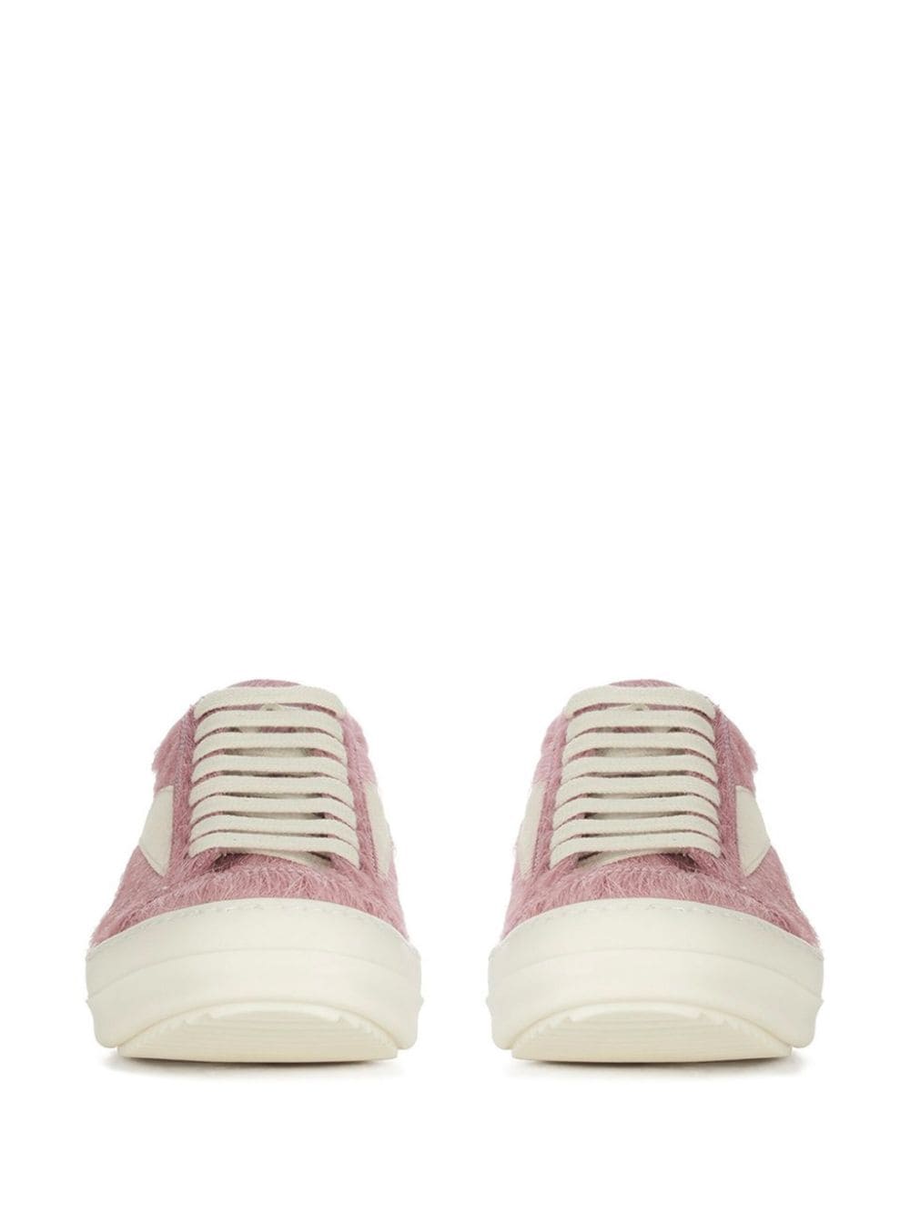 Rick Owens Vintage lace-up leather sneakers - Roze