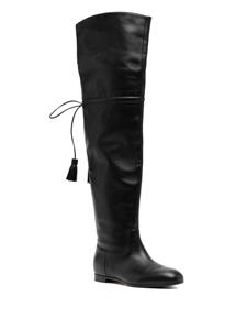 Fabiana Filippi tassel-detail leather boots - Zwart