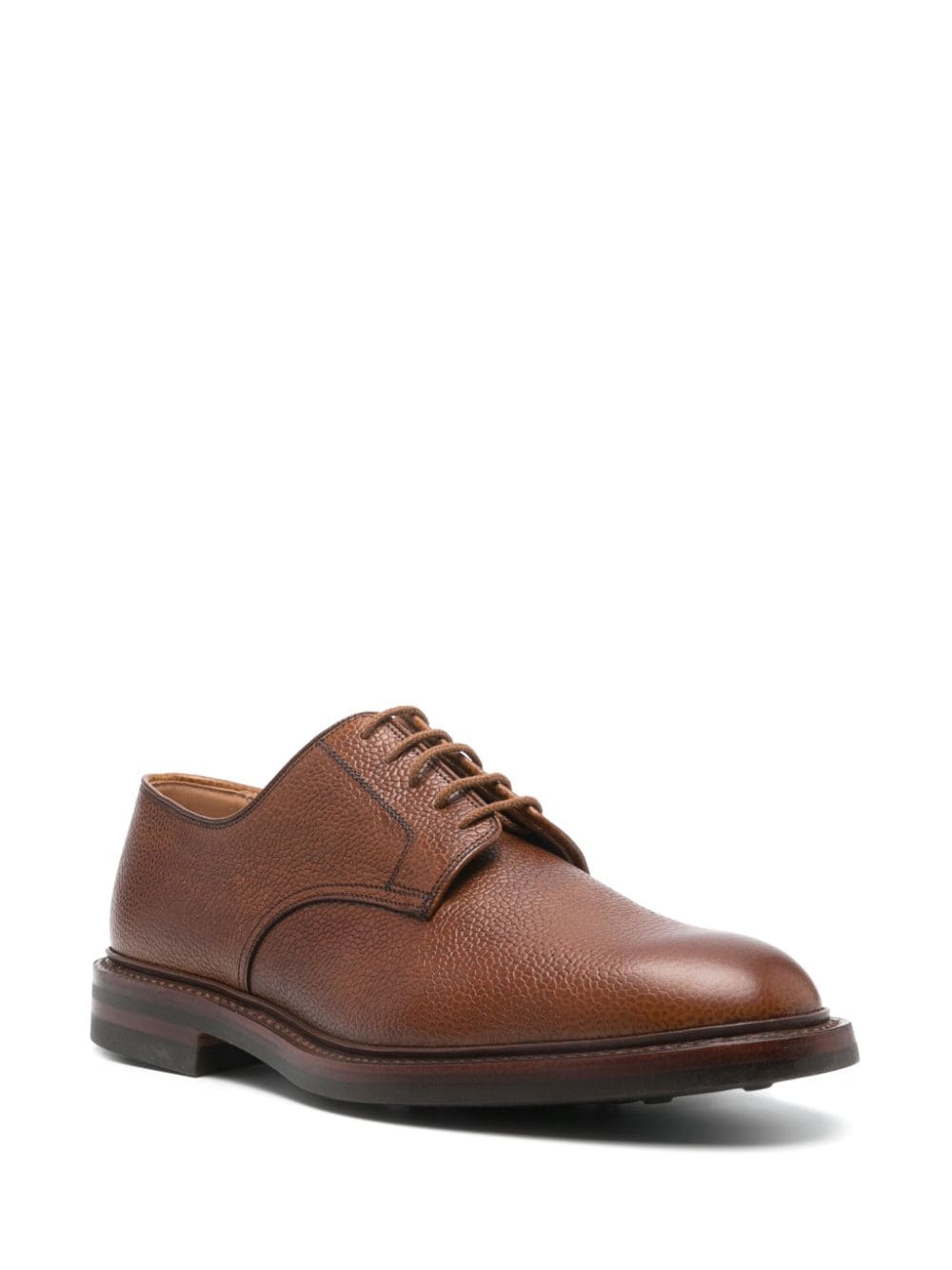 Crockett & Jones Gasmere leather derby shoes - Bruin