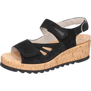 Waldläufer Keilsandalette "H-Wiebke", Sommerschuh, Sandale, Keilabsatz, mit Kork-Fußbett, H-Weite