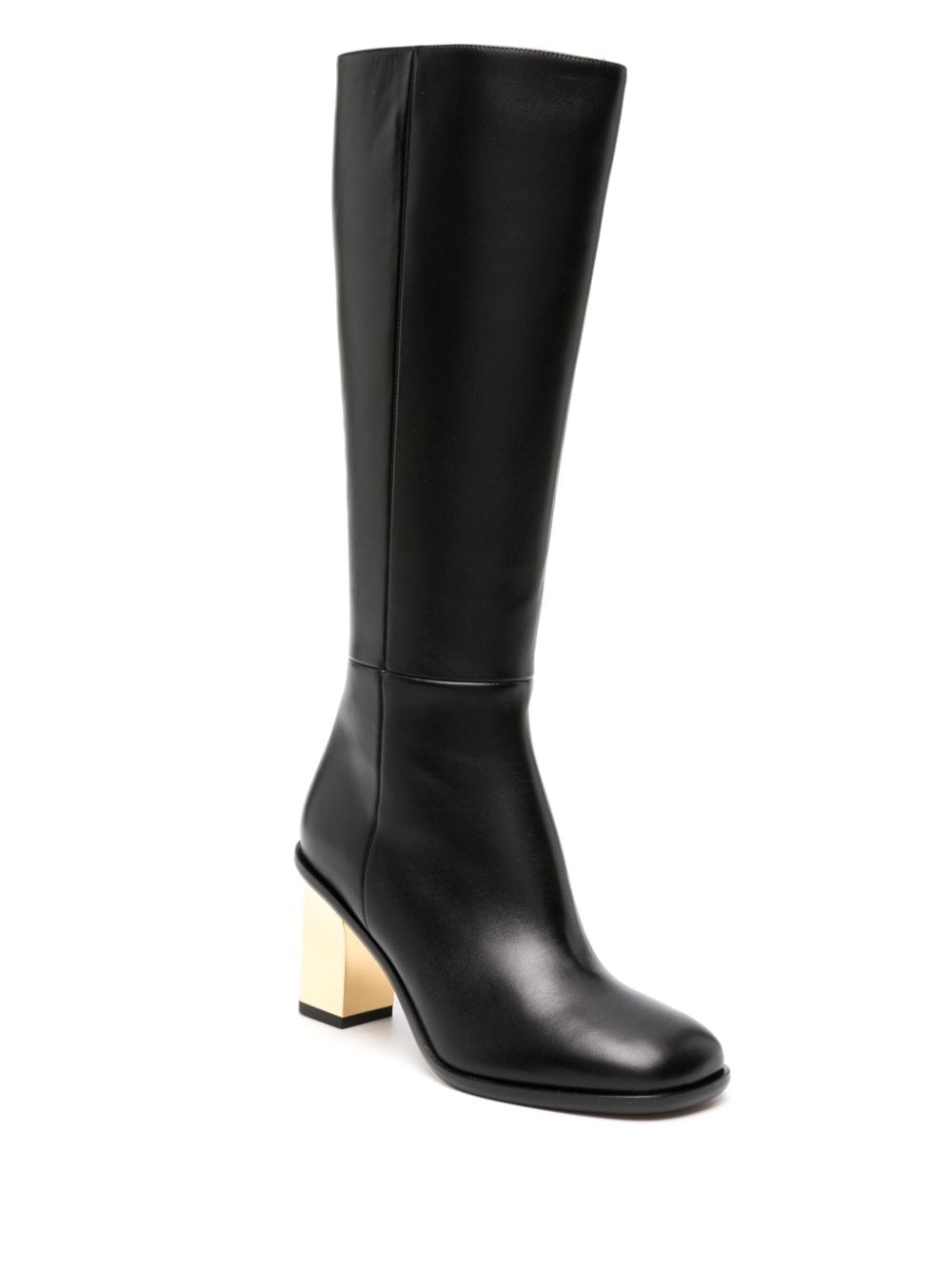 Chloé Rebecca 75mm leather boots - Zwart