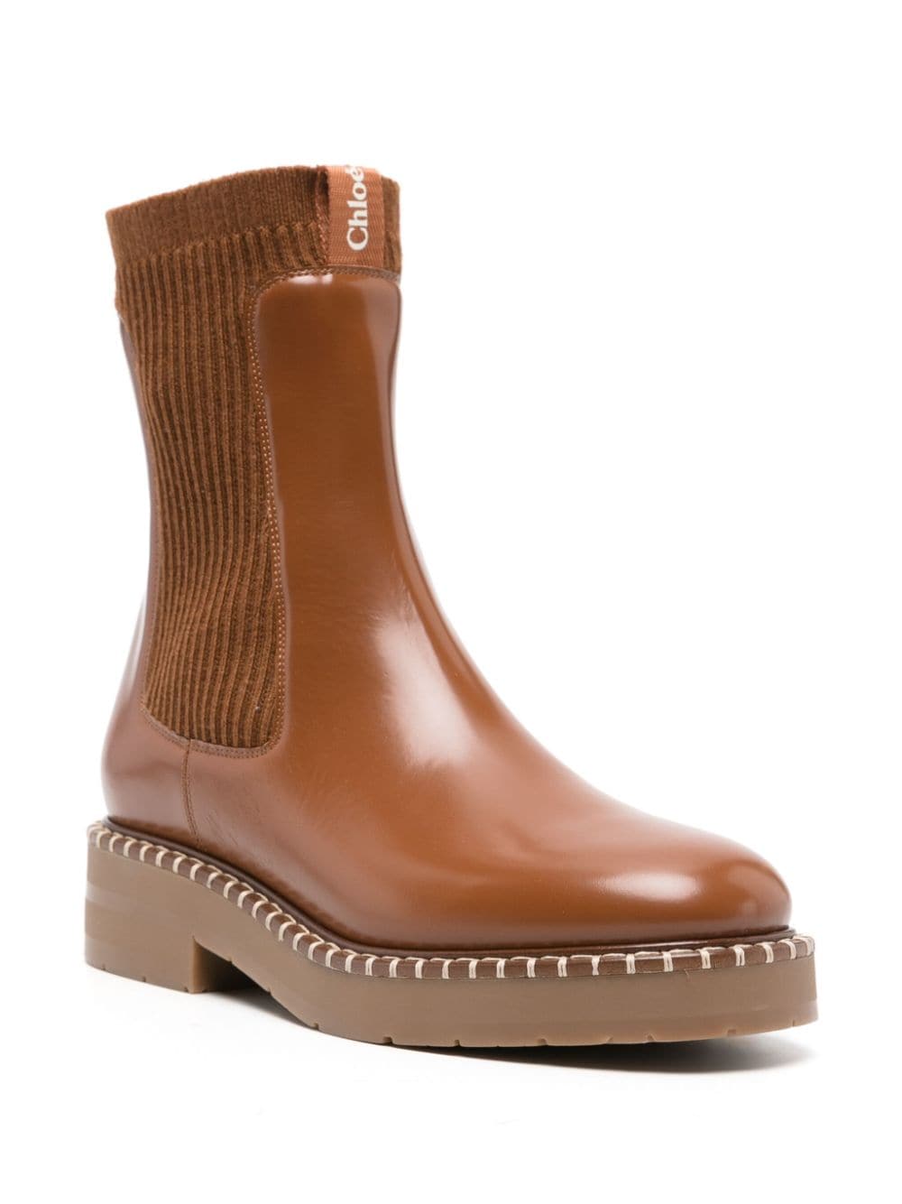 Chloé Noua panelled Chelsea boots - Bruin