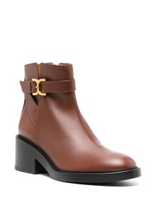 Chloé Marcie 60mm leather boots - Bruin