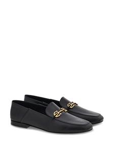 Ferragamo Gancini-charm leather loafers - Zwart